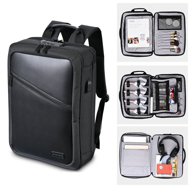 Byootique Makeup Backpack Anti-Theft Bag Cosmetic Storage Travel Organizer Salon