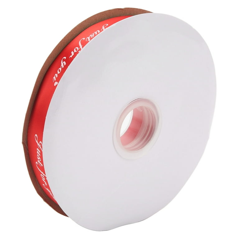 Fugacal 100 Yard Red Satin Ribbon 2.6cm Width Double Face Satin