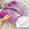 thumbnail image 4 of Full Size Fitted Sheet Set - Pink Spring Floral 3 Piece Bedding Sets 16" Deep Pocket Fitted Sheet with 2 Pillowcases Summer Daisy Botanical Oil Painting Brushed Microfiber Hotel Luxury Bed Sheets, 4 of 9