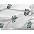 thumbnail image 3 of Soimoi Polyester Crepe Fabric Leaves & Floral Block Print Fabric by Yard 52 Inch Wide, 3 of 3