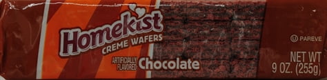 Great Value Chocolate Creme Wafer Cookies, 9 oz