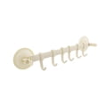 thumbnail image 2 of Cateissary Colgador de pared para baño, estante de vacío con 6 ganchos, organizador colgante ajustable, ventosa de plástico para cocina Juegos de accesorios de baño Beige, 2 of 6