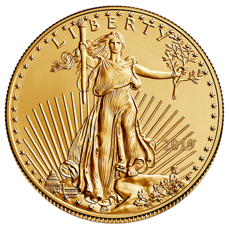 2019 1/10 oz Gold American Eagle Coin BU