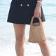 thumbnail image 4 of Bolso de mano pequeño de ganchillo (marrón), bolso de mano para mujer, bolsos de verano de malla tejida, bolso de playa, 4 of 4