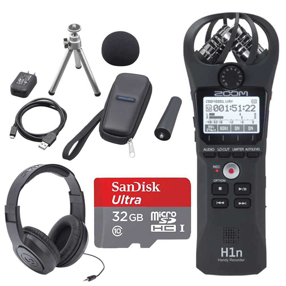 Zoom H1n 2Input / 2Track Portable Handy Recorder with Onboard X/Y