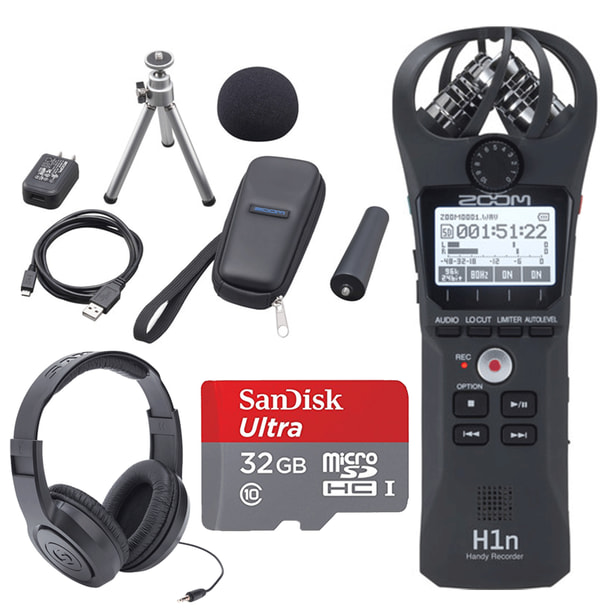 Zoom H1n 2Input / 2Track Portable Handy Recorder with Onboard X/Y