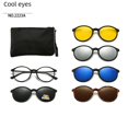 thumbnail image 1 of Gafas de sol polarizadas con montura redonda, montura para miopía, para hombres y mujeres, con múltiples clips, gafas deportivas magnéticas, gafas de sol para conductores Tide, 1 of 5