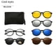 thumbnail image 1 of Gafas de sol polarizadas con montura redonda, montura para miopía, para hombres y mujeres, con múltiples clips, gafas deportivas magnéticas, gafas de sol para conductores Tide, 1 of 5