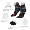 thumbnail image 5 of Pofeuu Red Black Ink Style Bald Eagle Print 30cm Socks, Adult Running Hiking Socks for Youth and Adult, 5 of 7