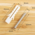 thumbnail image 4 of WEUVEB 6Pcs Wall-mounted Shelf Hardware -rolled Steel Study Decor 5.9X1.9In, 4 of 4