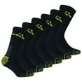 thumbnail image 1 of Diadora Calcetines de Trabajo Unisex, Paquete de 6 - Calcetines Deportivos, Algodón, Logotipo, color sólido Negro 39-42, 1 of 2