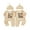 Khaki, variant on BemeyourBBs Newborn Twins Matching Outfits for Baby Boy Girl Twice The Love Half The Sleep Romper Long Sleeve Jumpsuit Hat 2Piece Come Home Outfit Spring Fall Winter Clothes Set