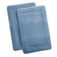 thumbnail image 5 of Truly Calm Antimicrobial 2 Piece Memory Foam Blue Polyester 2-Piece 20x32 Mat Set, solid themed, for Men and Women, OEKO-TEX Certified Confidence, 5 of 6