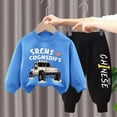 thumbnail image 2 of xaweyi Toddler Baby Boy Clothes Fall Winter Long Sleeve Sweatshirt Pants 2pc for 12M 18M 2T 3T Boy Outfits,Sizes 18-24 Months, 2 of 6