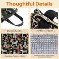 thumbnail image 4 of Schnauzer with Pioneer Flower Insulated Lunch Bag for Women & Adults,Large Portable Soft Cooler Lunch Bag,Thermal Food Storage Tote with Pearl Cotton,8.66L,8.75x5.75x9.5 Inch, 4 of 6