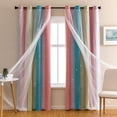 thumbnail image 1 of Cortinas Blackout XiDi Dream Star para Cuarto Infantil W52xL72cm Rosa Azul, 1 of 8