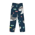 thumbnail image 5 of Disketp Friendly Smiling Sharks Men'S Pajama Pants - Ultra Soft Fleece Sleep And Lounge Pants (Size: S-Xxl), 5 of 9