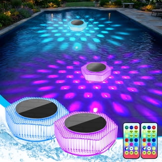 Merkury Innovations H2GLO Solar-Powered Floating LED Prism Pool