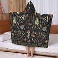thumbnail image 5 of Colorful Mushroom Sketch Light Pattern Hooded Bath Towel，50"x30" for Ages 3 To 12 Kids, Quick Dry Lightweight Soft Microfiber Hood Beach Towel Cover Up for Kids, 5 of 7