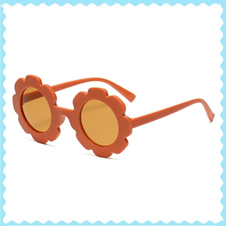 

Dicasser Kids Flower Shaped Sunglasses Cute Round Flower Sunglasses for Boys Girls Party Favor(1PC)