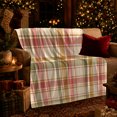 thumbnail image 3 of Autumn Plaid Sofa Farmhouse Living Room, Festive autumn celebration Scene, Warm Flannel Blanket for Ranch House and Living Room, Art Lovers autumn celebration Gift, Festive Home Decor, 3 of 9