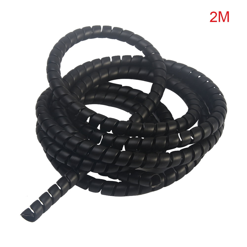 8mm 2m Line Organizer Pipe Protection Spiral Wrap Winding Cable Wire Protector Cover Tube,Black 8mm 2m Line Organizer Pipe Protection Spiral Wrap Winding Cable Wire Protector Cover Tube,Black