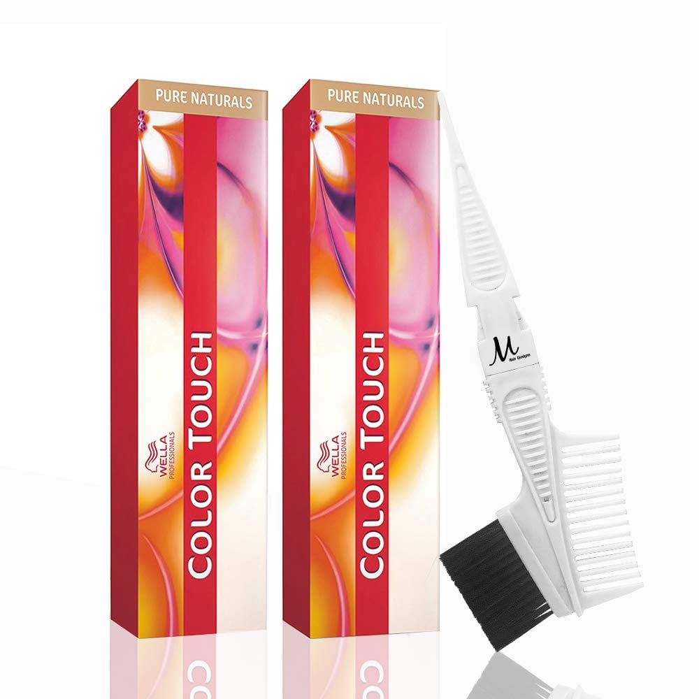 Color Touch 3/0 Dark Brown/Natural DemiPermanent Hair Colors 2 oz each and M Hair Designs Tint