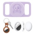 thumbnail image 4 of Para Manzana Airtag Silicone Case Impermeable Collar Coloque () Purple, 4 of 9