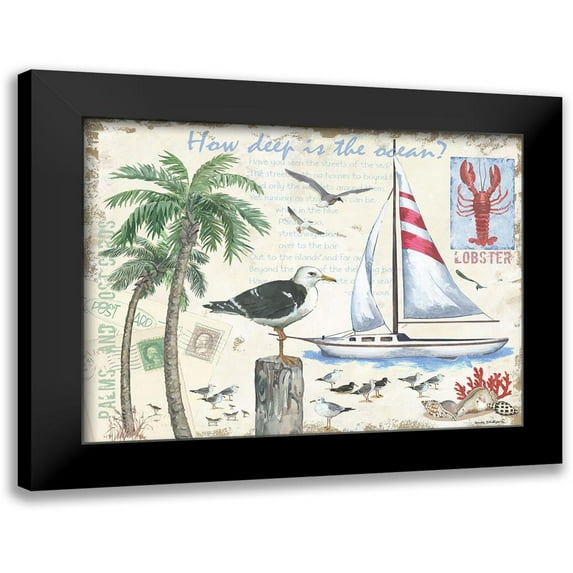 Phillips, Anita 24x19 Black Modern Framed Museum Art Print Titled - How Deep