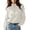 #0211-White, variant on Zip Up Sweaters for Women Long Sleeve Chunky Knit Sweater Jackets Cropped Cardigans Outerwear Coats with Pockets