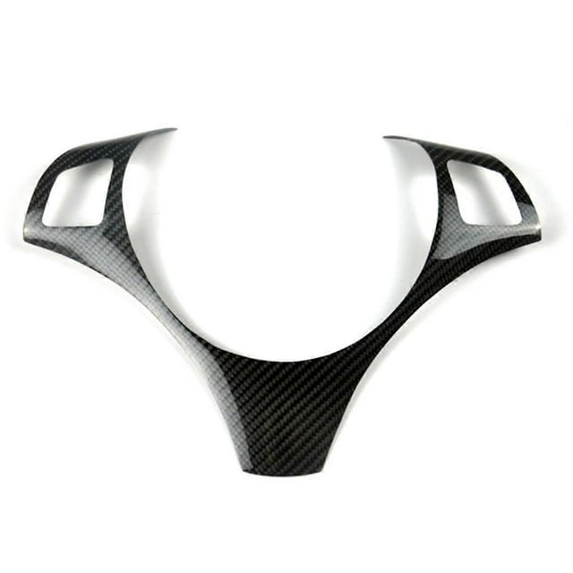 Real Carbon Fiber Car Interior Steering Wheel Decoration Cover Trim for 3 Series E90 E92 E93 2005-2012