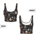 thumbnail image 5 of Fotbe Fox In The Forest Pattern Womens' Sports Bra Longline Wirefree Padded with Medium Support Sports Moisture-Wicking Workou Vest,Tank Top-X-Large, 5 of 7
