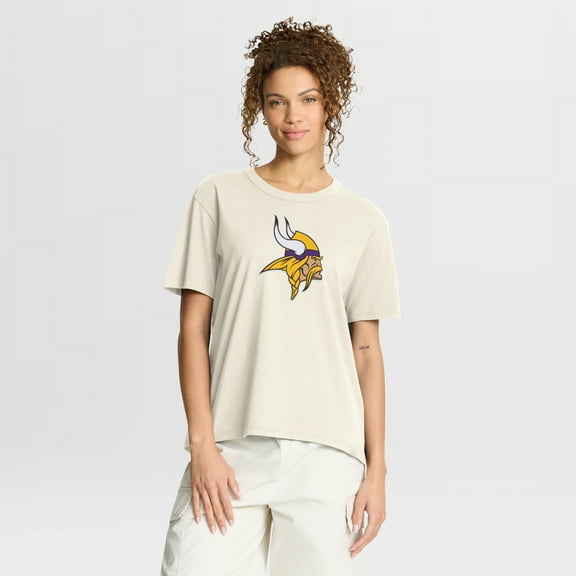 Women's Fanatics Cream Minnesota Vikings Dove Legacy T-Shirt