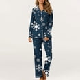 thumbnail image 1 of Puntoco Ropa de dormir para mujer Pijamas de manga larga y pantalones largos para mujer y hombre Ropa de casa sexy para mujer, 1 of 5