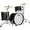 Ebony Pearl, variant on Ludwig NeuSonic 3-Piece Fab Shell Pack With 22" Bass Drum Satin Golden Slumbers