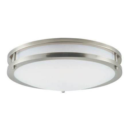 

4 in. Linear LED Flush Mount - Satin Nickel