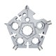 thumbnail image 2 of Llave inglesa multifunción de bolsillo con forma de copo de nieve para aventuras al aire libre, regalo para hombres Plata, 2 of 9