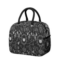 Womens Occult Halloween Pattern Lunch Box for Work,Insulated Lunch Bag for Women,Loncheras Para Mujer,Leakproof Adult Lunch Bag for Work,Beach,Travel,Picnic,Camping