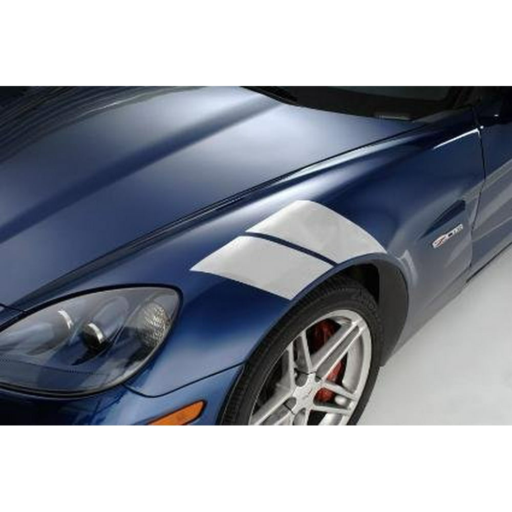 Corvette Grand Sport Fender Accent Stripes 20052013 C6 (Silver