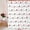 White and Red, variant on Valentine''s Day Shower Curtain, Colorful Candy Heart Love Theme Cute Girly Bathroom Curtain Waterproof Fabric Machine Washable with Hooks, 36" Wx72 L