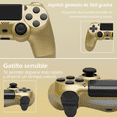 thumbnail image 4 of Controlador inalámbrico para P4, joystick de juego remoto compatible con P-4/P-4 Slim/P-4 Pro/PC (Dorado), 4 of 8