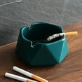 Quickwittc Glass Ashtrays for Cigarettes, Round Ash Tray for Home