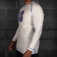 thumbnail image 3 of Chaos and Order Bayside Long Sleeve BJJ Rashguard - Small - White, 3 of 4