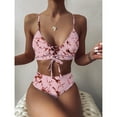 thumbnail image 2 of HBYJLZYG Bikini Sets For Women, Bikini Print Bandage Two-Piece Swimwear Swimsuit Beachwear Set, 2 of 8
