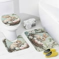 thumbnail image 4 of Faty-T Rideau de Douche Œufs de Lapin de Pâques Aquarelle Ensemble de Rideau de Douche 4 Pcs avec Rideau de Douche et Tapis 4 Pcs Œufs Colorés Durables et Imperméables pour Décoration de Salle de Bain, 4 of 8