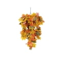 thumbnail image 2 of Halloween Decorations Outdoor, Artificial Maple Leaf Wreath, Wicker Harvest Festival Maple Leaf Decoration for Home and Outdoor Displays, 75cm/29.5in, 2 of 6