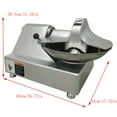 thumbnail image 3 of Commercial Food Processor Electric Food Cutter Meat Vegetable Chopper Grinder Machine 5.5L, 3 of 16