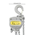 thumbnail image 2 of Silver Manual Hand Chain Hoist W/ 2 Lifting Chain Rows Factory Chain Fall for Transportation, Factories, 2 of 20