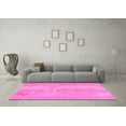 thumbnail image 3 of Ahgly Company Indoor Round Abstract Pink Modern Area Rugs, 7' Round, 3 of 4