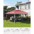 thumbnail image 3 of 12' x 12' Outdoor Gazebo Shelter, Pop Up Heavy Duty Double Roof Patio Gazebo with Netting and Curtains, Outdoor Patio Canopy for Lawn, Garden, Backyard, Deck, 3 of 9